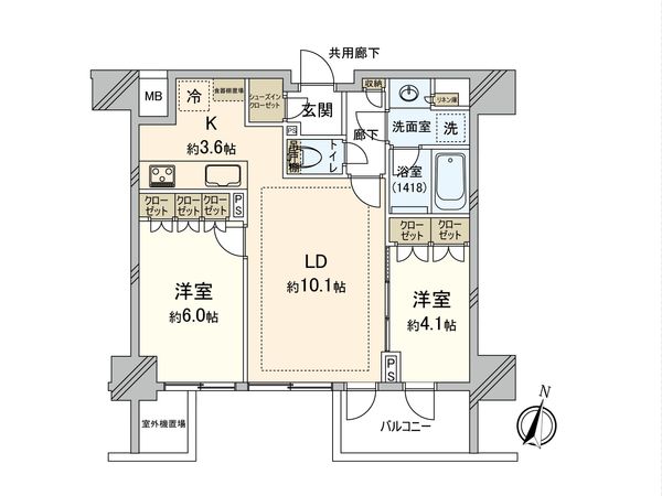 オープンレジデンシア大宮フロント 間取図(平面図) オープンレジデンシア大宮フロント 間取図(平面図)