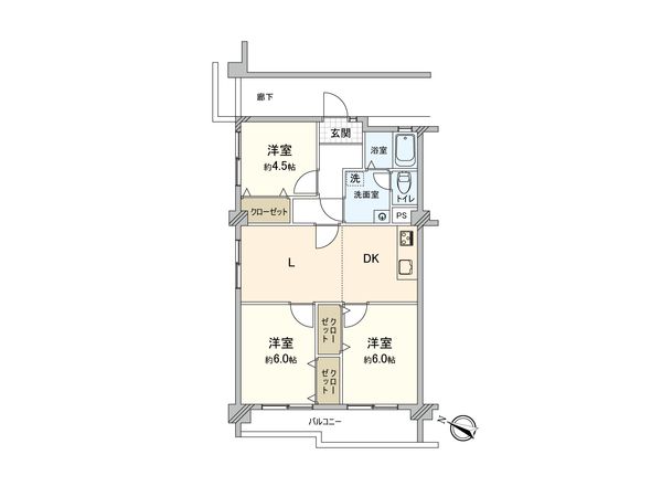 大宮植竹住宅 間取図(平面図) 大宮植竹住宅 間取図(平面図)