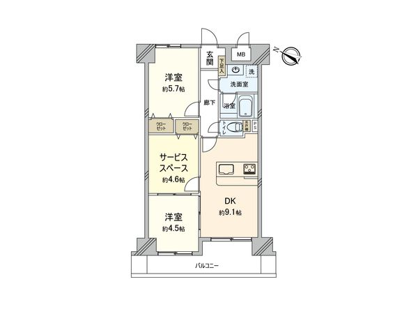 レクセル大宮日進 間取図(平面図) レクセル大宮日進 間取図(平面図)