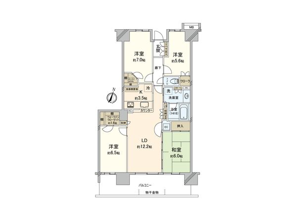 パークシティさいたま北コートレジデンス 間取図(平面図)