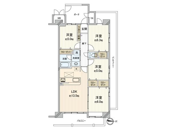 グランアージュ大宮 間取図(平面図) グランアージュ大宮 間取図(平面図)