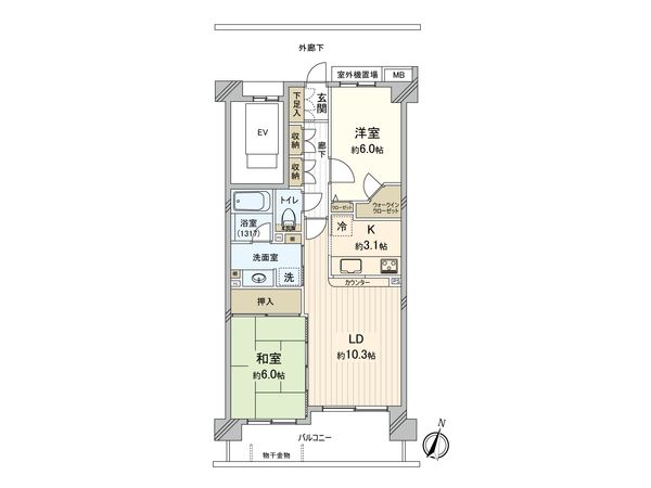 オーベル大宮・東宮原 間取図(平面図)