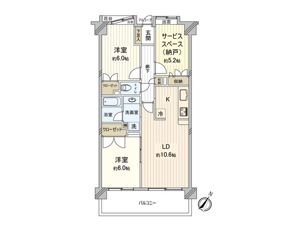 セントレー大宮 間取図(平面図) セントレー大宮 間取図(平面図)