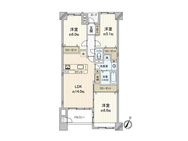 ネオステージ大宮 間取図(平面図) ネオステージ大宮 間取図(平面図)