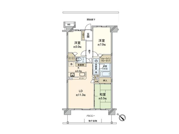 ダイアパレス大宮宮原 間取図(平面図)