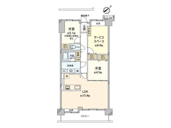 ルネ大宮パークステイツ 間取図(平面図) ルネ大宮パークステイツ 間取図(平面図)