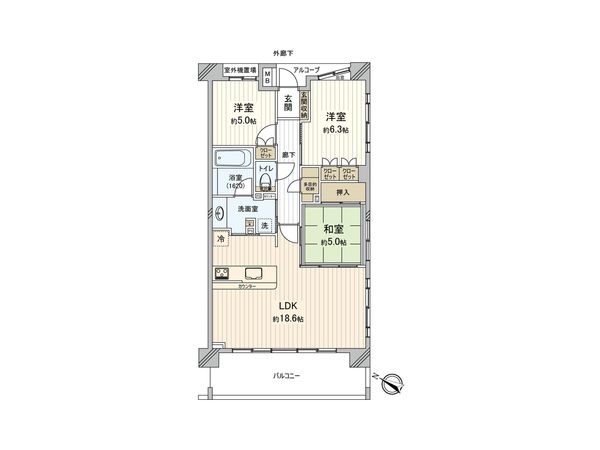 レクセルプライム宮原 間取図(平面図) レクセルプライム宮原 間取図(平面図)