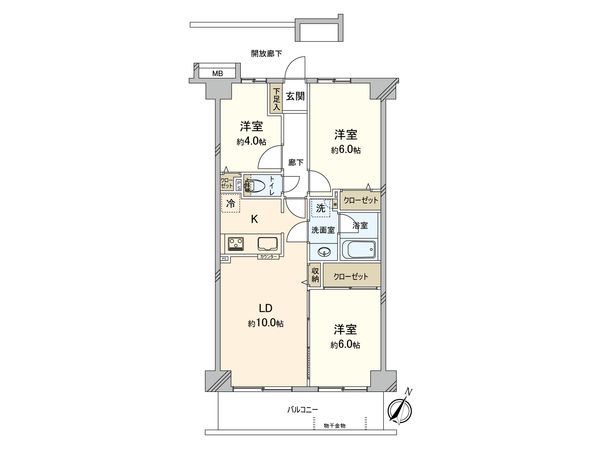 シャルム大宮日進 間取図(平面図) シャルム大宮日進 間取図(平面図)