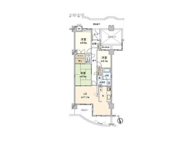 レールシティ大宮1番館 間取図(平面図) レールシティ大宮1番館 間取図(平面図)