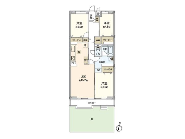 ライオンズマンション大宮指扇第2 間取図(平面図) ライオンズマンション大宮指扇第2 間取図(平面図)