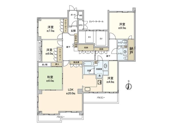 グランパサージュ戸田公園 間取図(平面図)