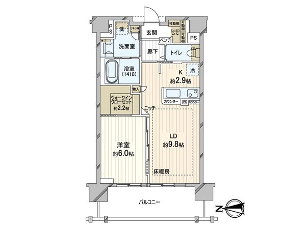 デュオセーヌ大宮 間取図(平面図)
