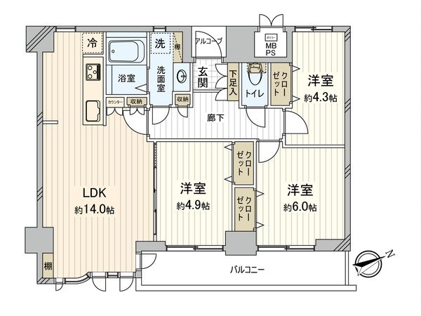ライオンズプラザ大宮 間取図(平面図) 間取図(平面図)