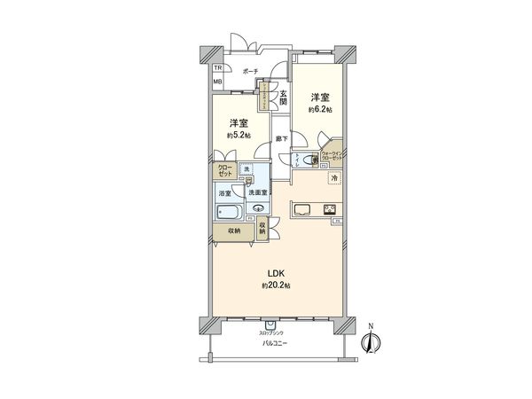 藤和シティホームズ大宮氷川参道 間取図(平面図)