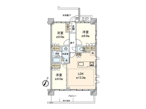 センチュリー西大宮 間取図(平面図) 間取図(平面図)