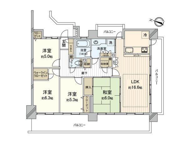 ライオンズマンション大宮高鼻町 間取図(平面図) ライオンズマンション大宮高鼻町 間取図(平面図)