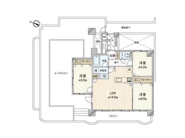 ダイアパレス大宮大成 間取図(平面図) ダイアパレス大宮大成 間取図(平面図)