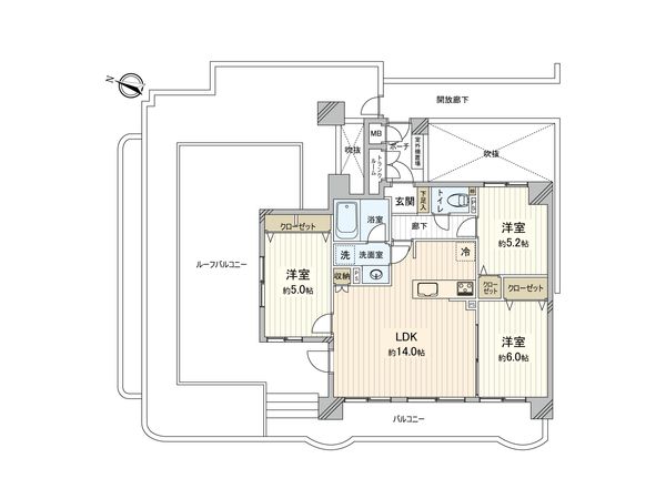ダイアパレス大宮大成 間取図(平面図) ダイアパレス大宮大成 間取図(平面図)