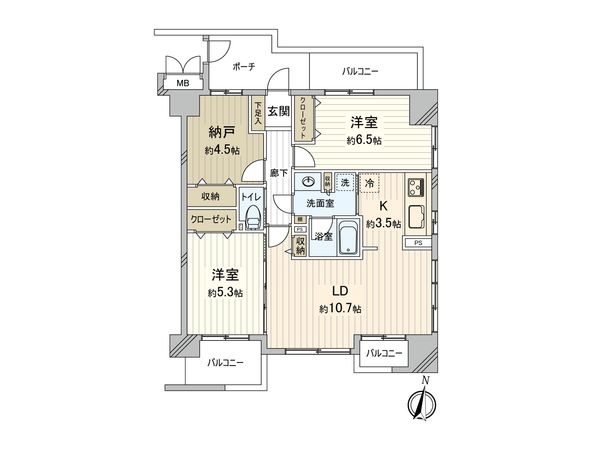 コートプラザ大宮 間取図(平面図)