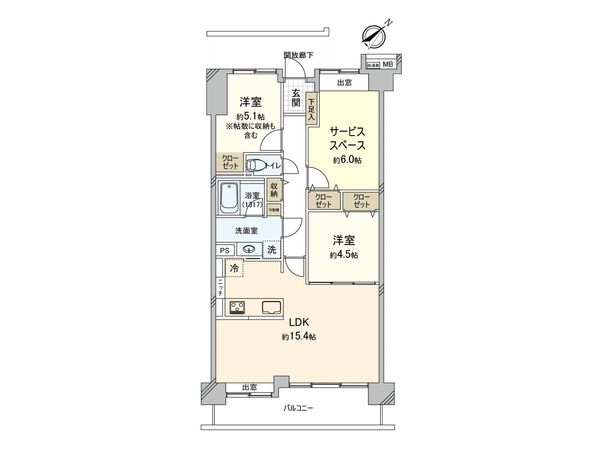 ルネ大宮パークステイツ 間取図(平面図)