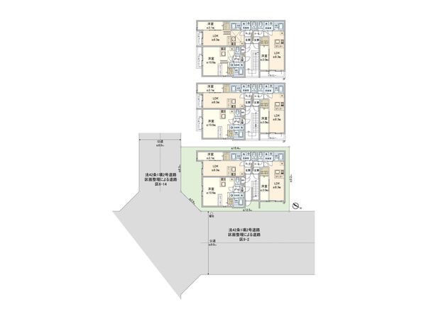 草加市金明町 間取図(平面図) 草加市金明町 間取図(平面図)