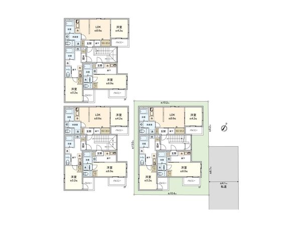 さいたま市大宮区櫛引町1丁目 間取図(平面図)