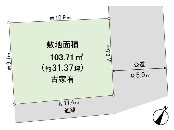 鴻巣市人形1丁目 区画図 鴻巣市人形1丁目 区画図