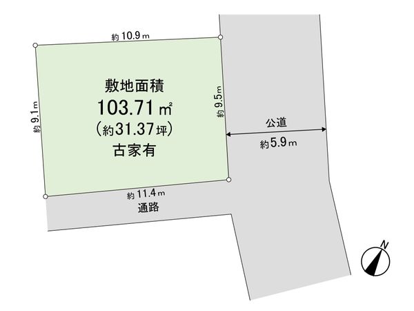 鴻巣市人形1丁目 区画図