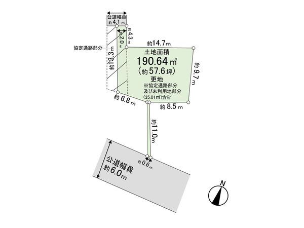 上尾市小泉7丁目 A区画 区画図 上尾市小泉7丁目 A区画 区画図