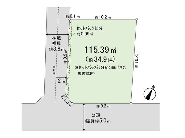 北本市本宿6丁目 区画図