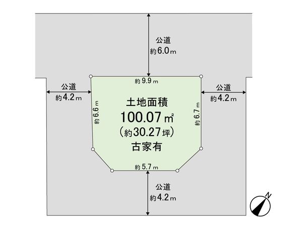 上尾市中妻4丁目 区画図