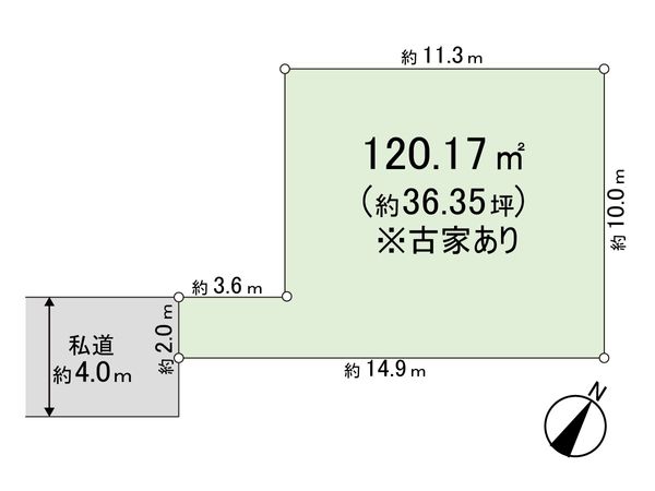 桶川市末広3丁目 区画図