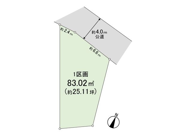 さいたま市北区盆栽町 1区画 区画図 さいたま市北区盆栽町 1区画 区画図