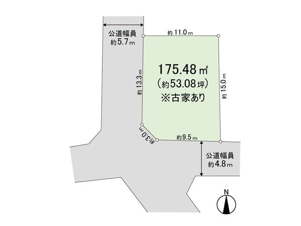 北本市石戸6丁目 区画図