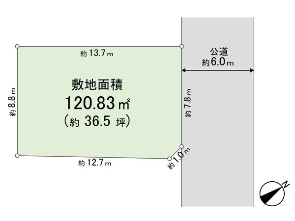 さいたま市見沼区東大宮6丁目 区画図 さいたま市見沼区東大宮6丁目 区画図