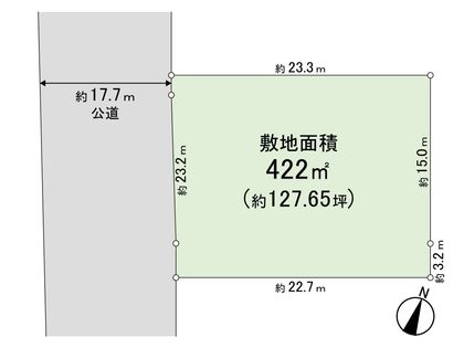 桶川市下日出谷西3丁目 区画図