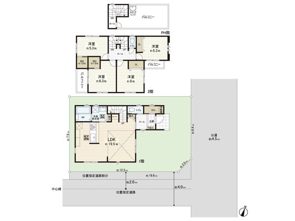 桶川市末広1丁目 間取図(平面図) 桶川市末広1丁目 間取図(平面図)