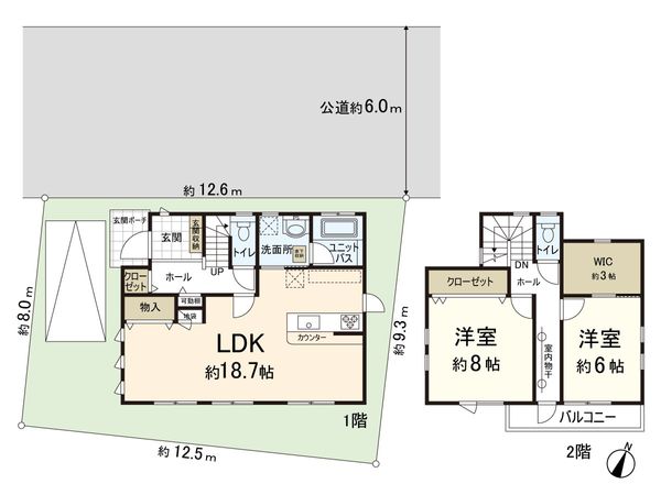 上尾市大字小敷谷 間取図(平面図)