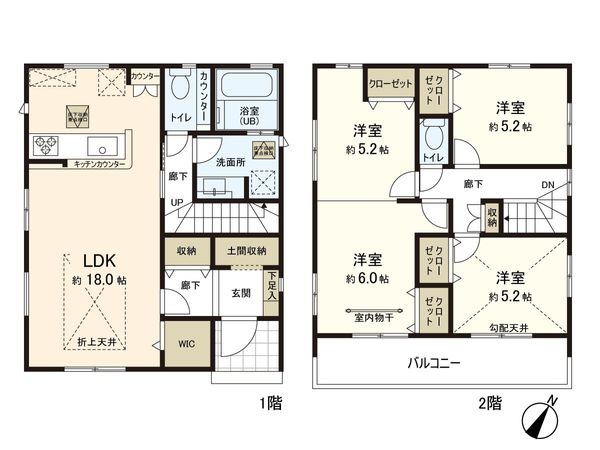 鴻巣市本町7丁目 間取図(平面図) 鴻巣市本町7丁目 間取図(平面図)
