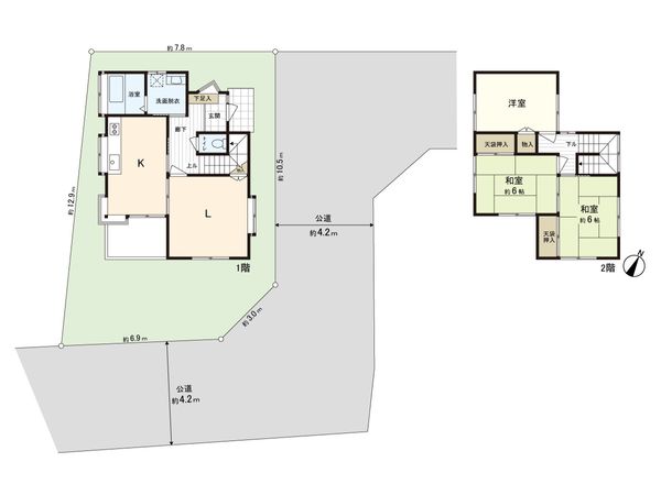 上尾市井戸木2丁目 間取図(平面図)