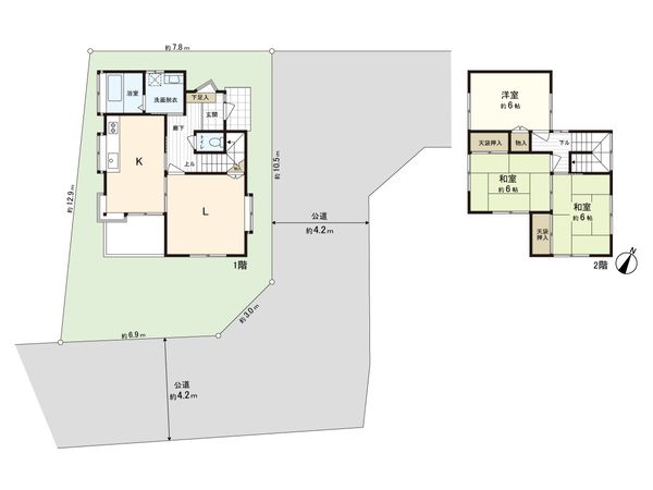 上尾市井戸木2丁目 間取図(平面図)