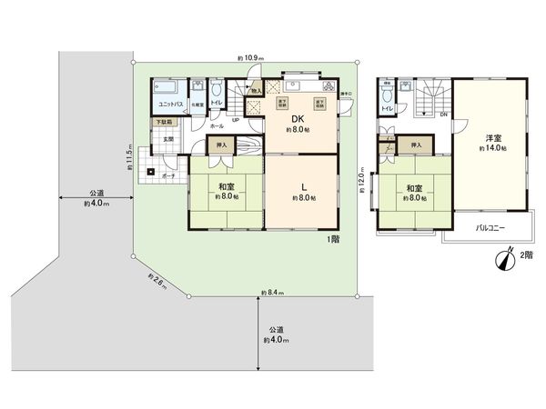 上尾市大字南 戸建 間取図(平面図) 上尾市大字南 戸建 間取図(平面図)
