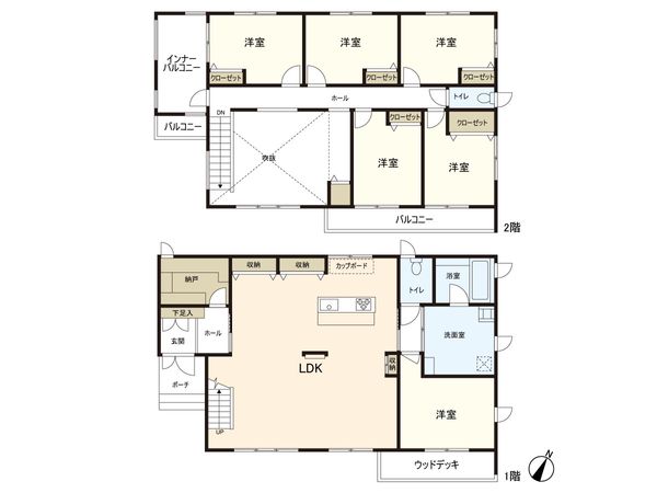 上尾市柏座3丁目 間取図(平面図)