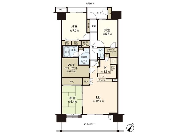 フィーリア上尾 ブライトコート 間取図(平面図) フィーリア上尾 ブライトコート 間取図(平面図)