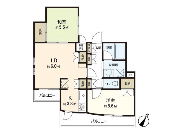 アステール上尾 間取図(平面図)