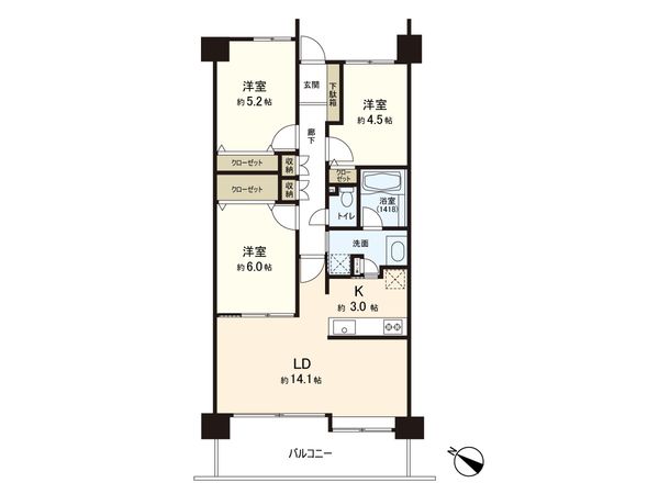 メロディーハイム桶川ルフラン 間取図(平面図) メロディーハイム桶川ルフラン 間取図(平面図)