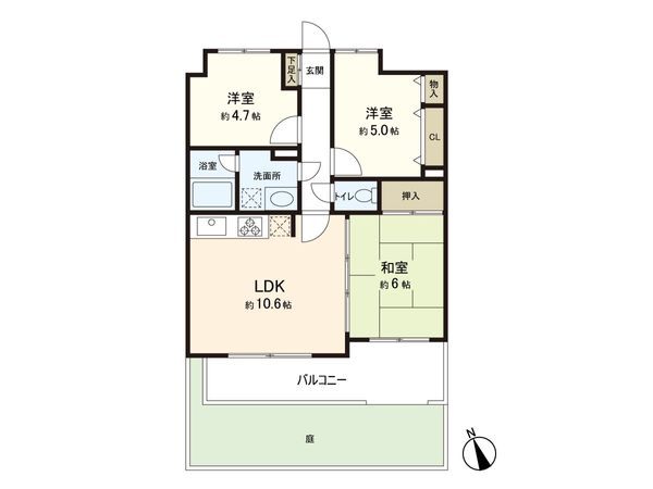 ライオンズマンション桶川 間取図(平面図)