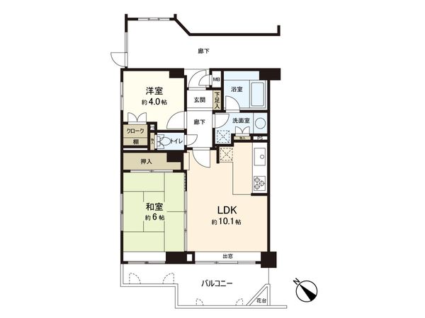 北鴻巣パークホームズ弐番館 間取図(平面図)