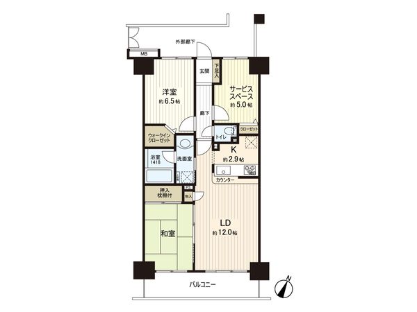 コスモ上尾ステーションアベニュー 間取図(平面図) コスモ上尾ステーションアベニュー 間取図(平面図)
