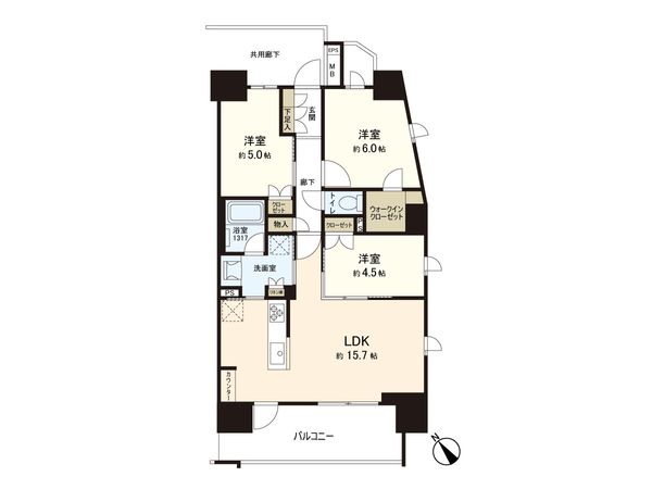 レーベン上尾THE MARKS FRONT 間取図(平面図) 間取図(平面図)